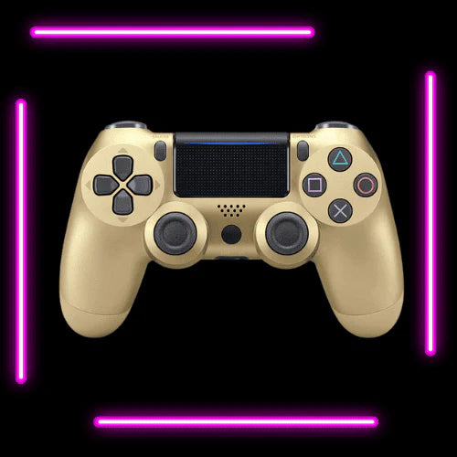 Wireless PS4 Controller [White-Black-Gold]