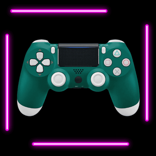 Manette sans fil vert pour PlayStation 4 de MAGIC GAMING : une fusion parfaite de confort ergonomique et de précision de jeu. Des commandes intuitives, une connectivité sans faille et un design élégant pour une expérience de jeu immersive. Découvrez le contrôle ultime avec notre manette PS4 de qualité supérieure.