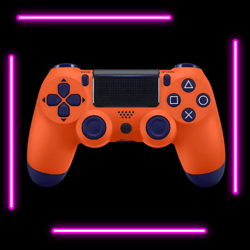 Manette sans fil orange pour PlayStation 4 de MAGIC GAMING : une fusion parfaite de confort ergonomique et de précision de jeu. Des commandes intuitives, une connectivité sans faille et un design élégant pour une expérience de jeu immersive. Découvrez le contrôle ultime avec notre manette PS4 de qualité supérieure.